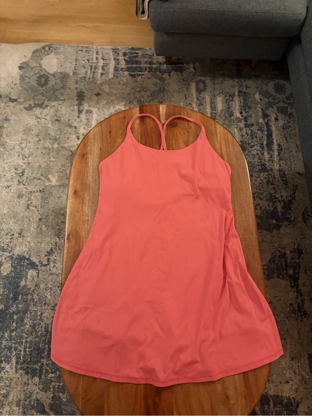 HALARA Coral Pink Mini Tank Dress